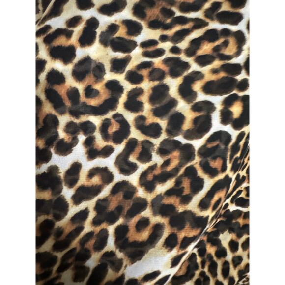 Chico's Sheer Leopard Hi Low Tunic Top 2 Large - Picture 5 of 7